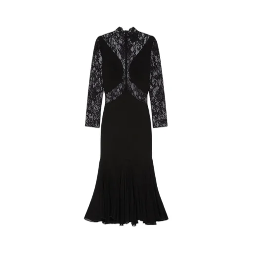 Lace Detailed Midi Dress
