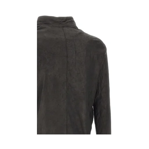 Stand Collar Leather Jacket