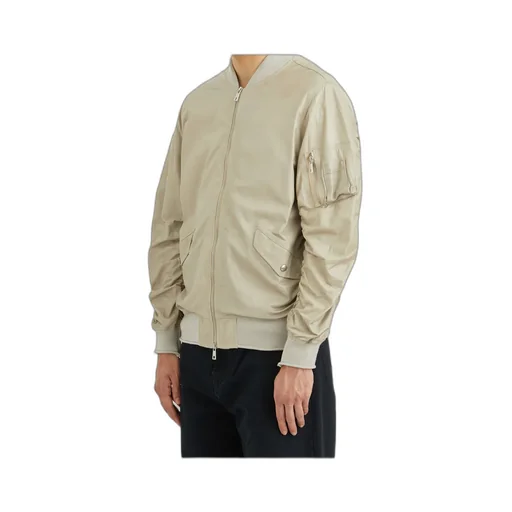 Leather Bomber Jacket