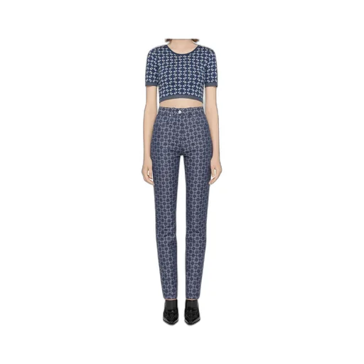 Monogram 72 Jacquard Cropped Sweater