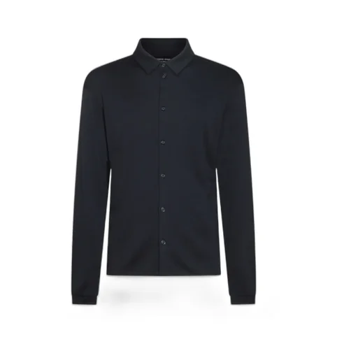 Buttoned Straight Hem Shirt