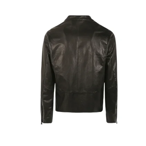Zip-Up Leather Jacket