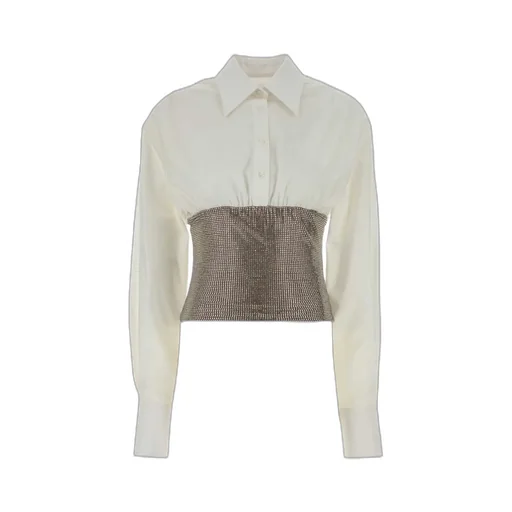 Embellished Poplin Top