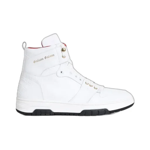Legend Crocodile-Effect High-Top Sneakers