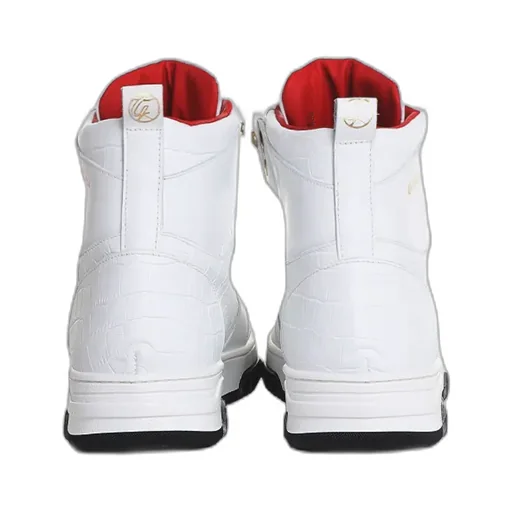 Legend Crocodile-Effect High-Top Sneakers