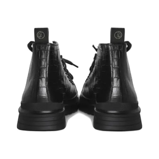 Round Toe Lace-Up Boots