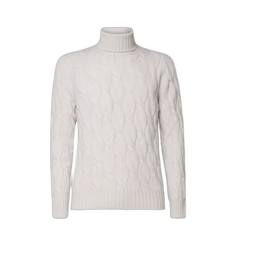 Braided High-Collar Knitwear