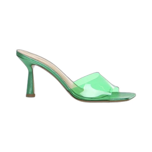 Square-Headed High-Heeled Sandals