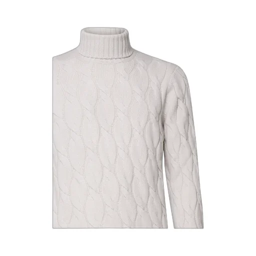Braided High-Collar Knitwear