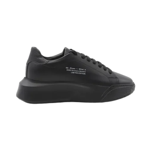 Leather Lace-Up Trainers