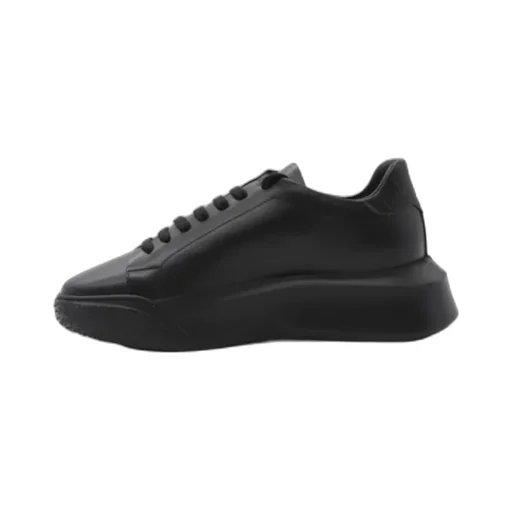 Leather Lace-Up Trainers