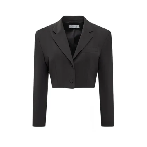 Notched-Collar Long-Sleeved Blazer