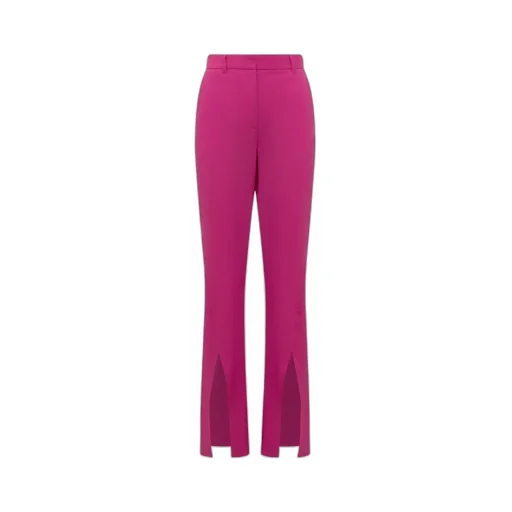 Slit Straight-Leg Pants