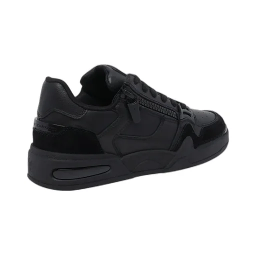 Zip-Detail Lace-Up Sneakers