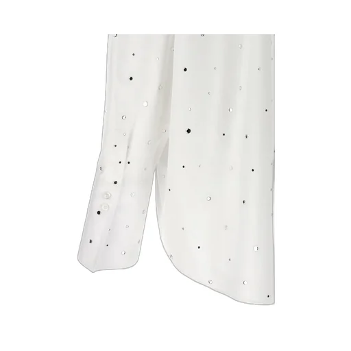 Rhinestone-Embellished Poplin Shirt