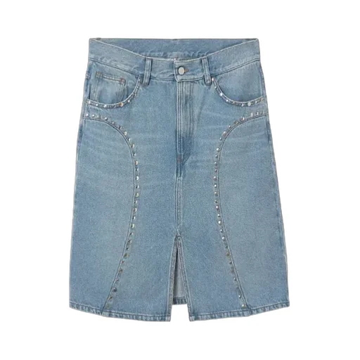 Luna Studded Denim Skirt