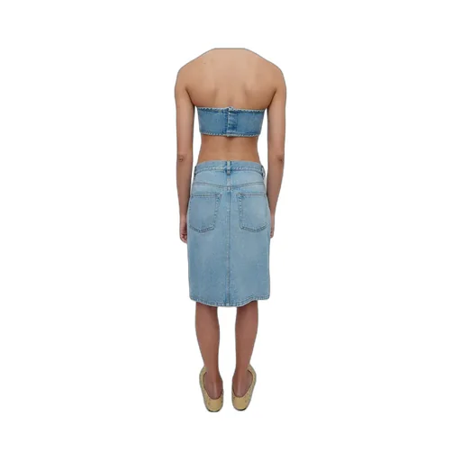 Luna Studded Denim Skirt