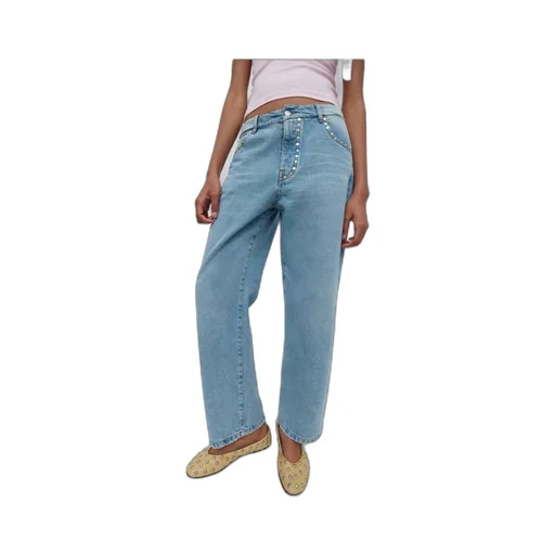 Tachas Wide-Leg Jeans
