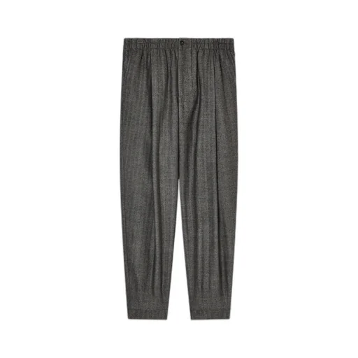 Mid Rise Herringbone Trousers