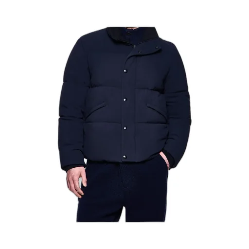 High-Neck Quilted Jacket