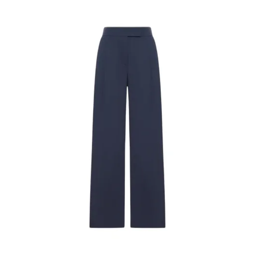 High-Waisted Wool Trousers