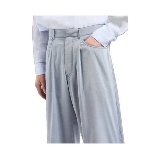 Pleat Detailed Straight Leg Pants