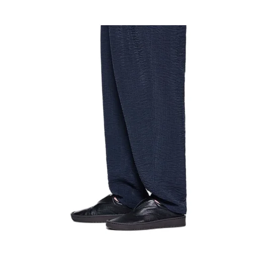 Button Detailed Straight Leg Trousers