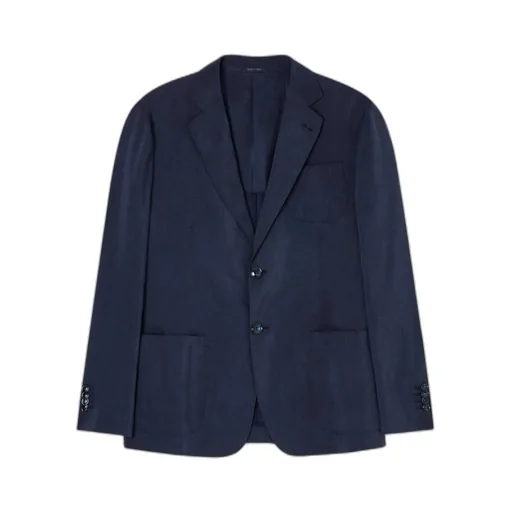 Patch-Pocket Single-Breasted Blazer