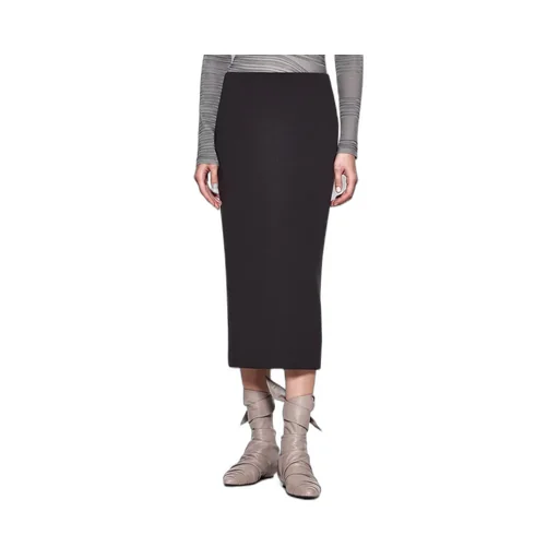 Back-Zip Midi Skirt