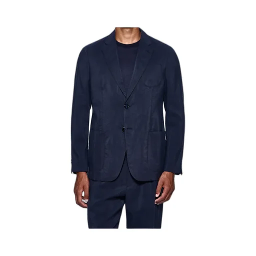 Patch-Pocket Single-Breasted Blazer