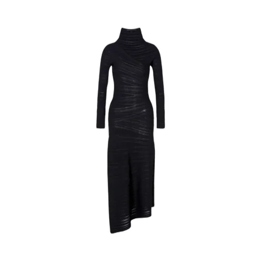 Asymmetric Long-Sleeved Dress