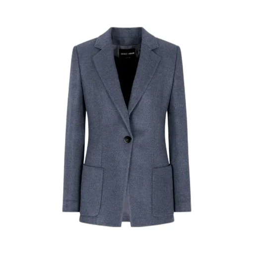 Single-Breasted Long-Sleeved Jacket