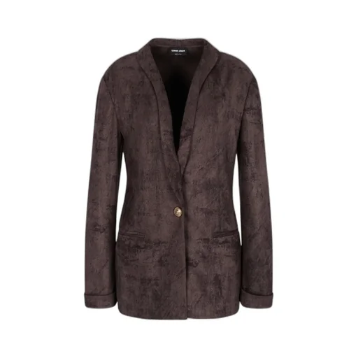 Suede-Effect Blazer