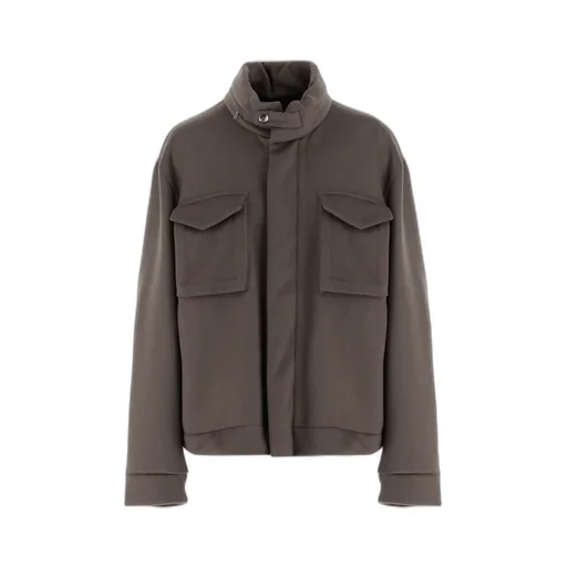 High-Neck Long-Sleeved Jacket