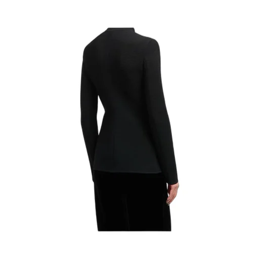 Ribbed High-Neck Jacket