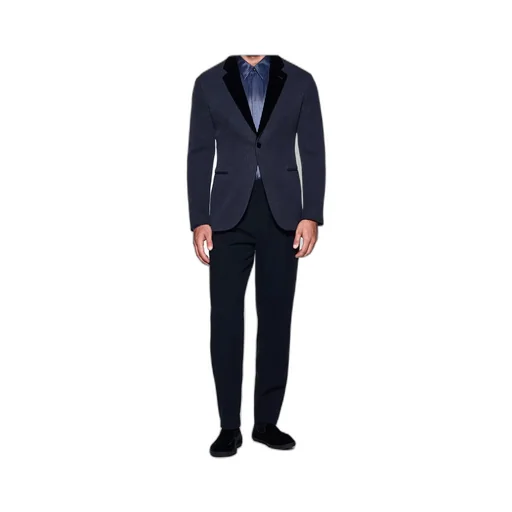 Pleated Wool Straight-Leg Trousers