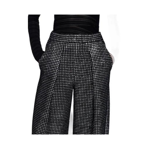 Pleated Tweed Trousers