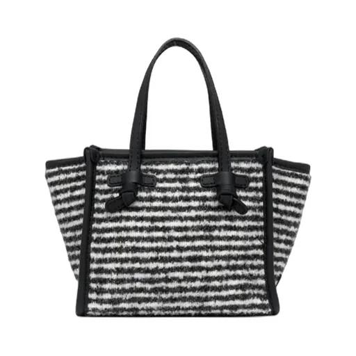 Miss Marcella Striped Tote Bag