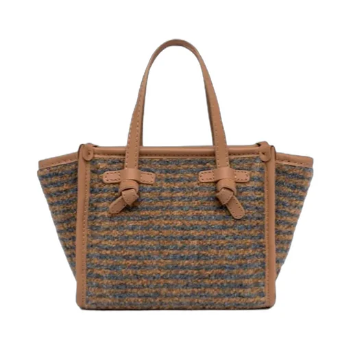 Miss Marcella Striped Tote Bag