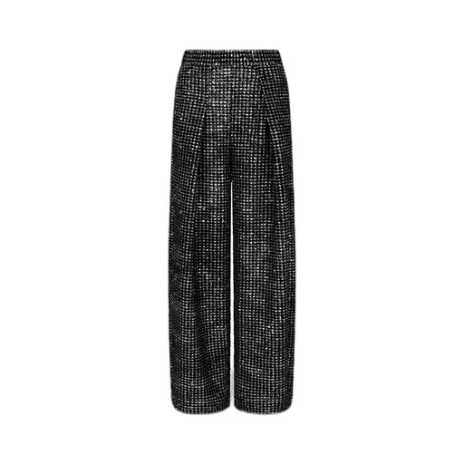 Pleated Tweed Trousers