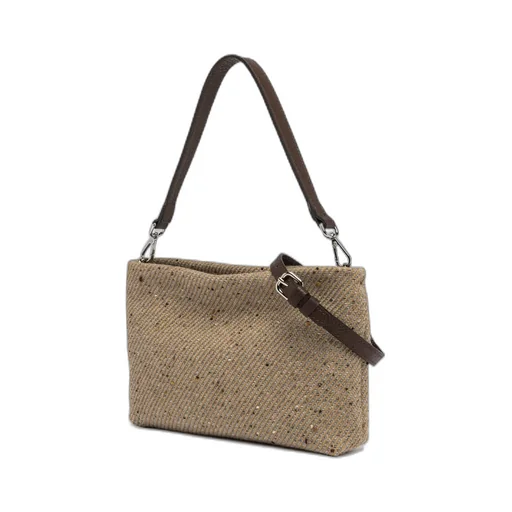 Zippered Shoulder Bag