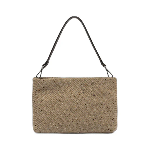 Zippered Shoulder Bag