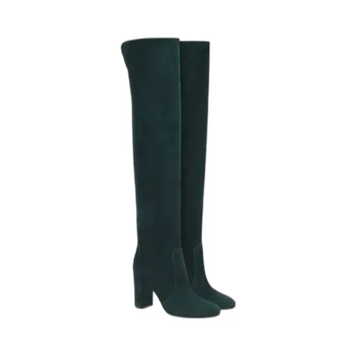 Block Heel Over-The-Knee Boots