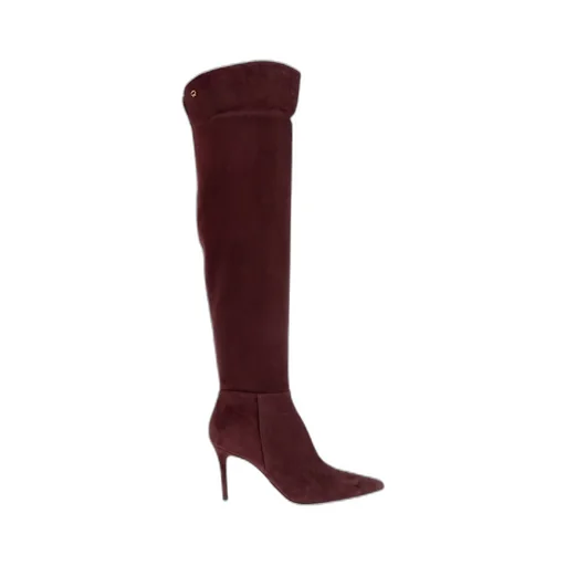 90Mm Jules Suede Pointed-Toe Boots