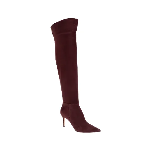 90Mm Jules Suede Pointed-Toe Boots