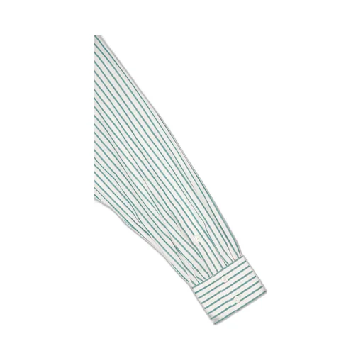 Cutaway Collar Vertical Stripes Shirt