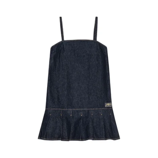 Denim Strap Mini Dress