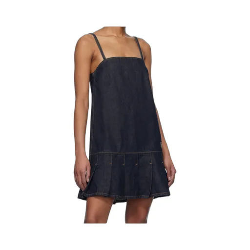 Denim Strap Mini Dress