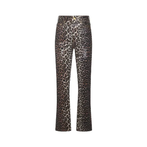 Leopard Foil Print Jeans