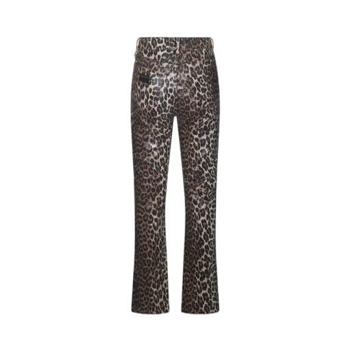 Leopard Foil Print Jeans
